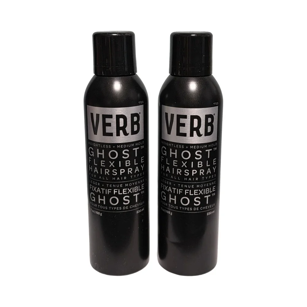 Verb Ghost Flexible Hairspray Weightless Medium Hold 7oz Set of 2